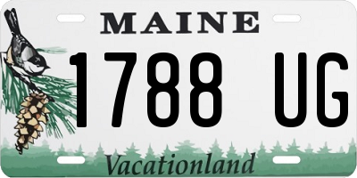 ME license plate 1788UG