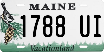 ME license plate 1788UI