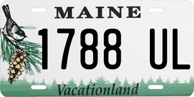 ME license plate 1788UL