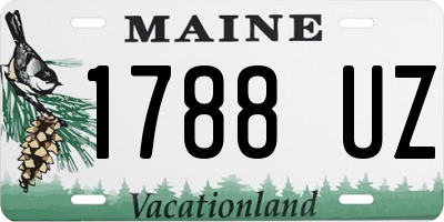 ME license plate 1788UZ