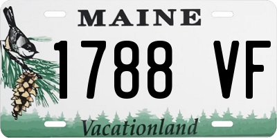 ME license plate 1788VF