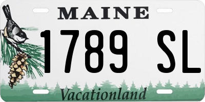 ME license plate 1789SL