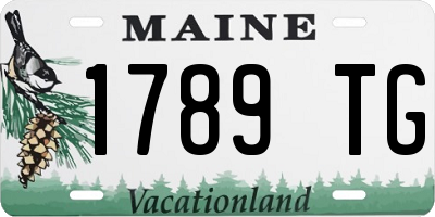 ME license plate 1789TG