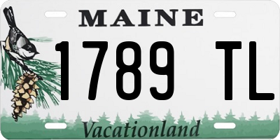 ME license plate 1789TL
