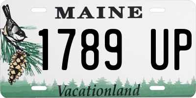 ME license plate 1789UP