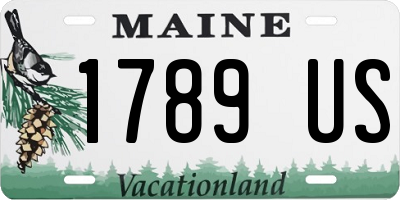ME license plate 1789US