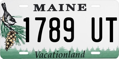 ME license plate 1789UT