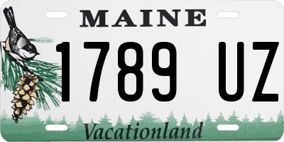 ME license plate 1789UZ