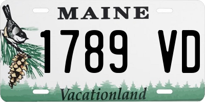 ME license plate 1789VD