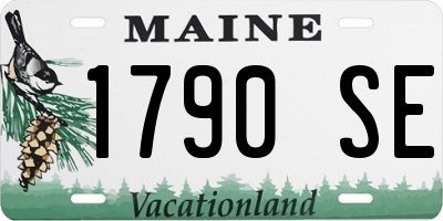 ME license plate 1790SE