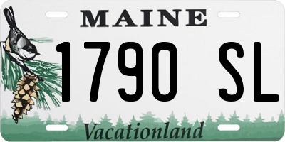 ME license plate 1790SL