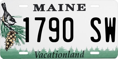ME license plate 1790SW