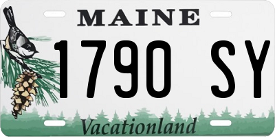 ME license plate 1790SY