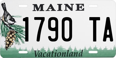 ME license plate 1790TA
