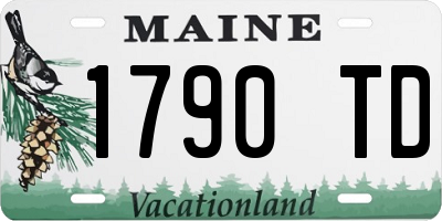 ME license plate 1790TD
