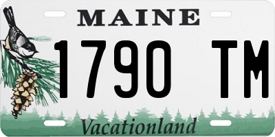 ME license plate 1790TM