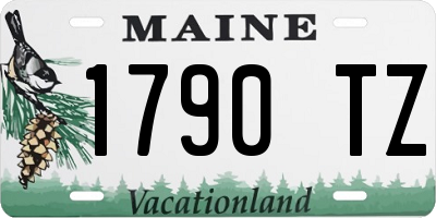 ME license plate 1790TZ