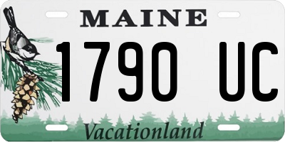 ME license plate 1790UC