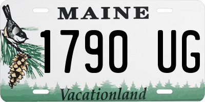 ME license plate 1790UG