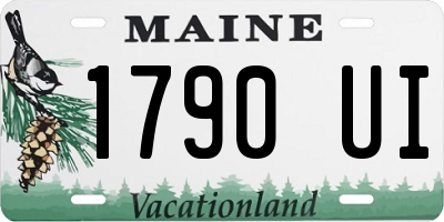 ME license plate 1790UI
