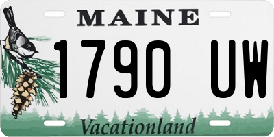 ME license plate 1790UW