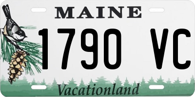 ME license plate 1790VC