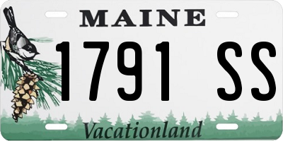 ME license plate 1791SS