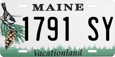 ME license plate 1791SY