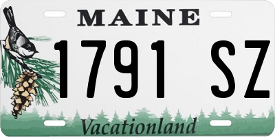 ME license plate 1791SZ