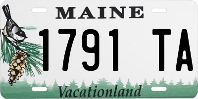 ME license plate 1791TA