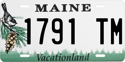 ME license plate 1791TM