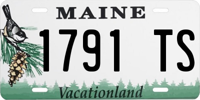 ME license plate 1791TS