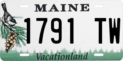 ME license plate 1791TW