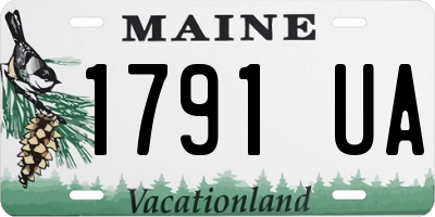 ME license plate 1791UA