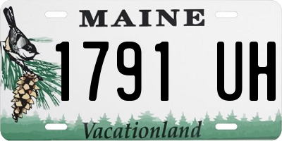 ME license plate 1791UH