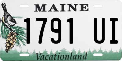ME license plate 1791UI