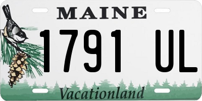 ME license plate 1791UL