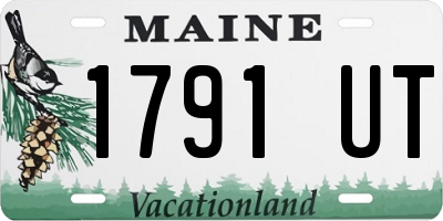 ME license plate 1791UT