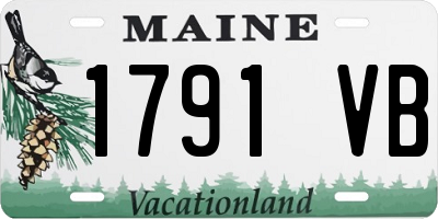 ME license plate 1791VB