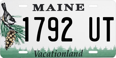 ME license plate 1792UT