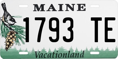 ME license plate 1793TE
