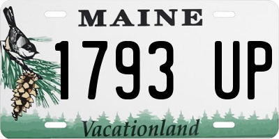 ME license plate 1793UP