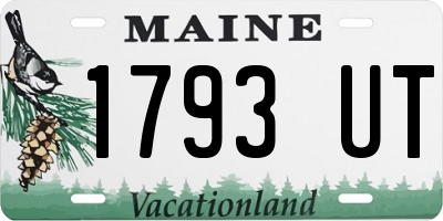 ME license plate 1793UT