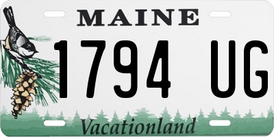 ME license plate 1794UG