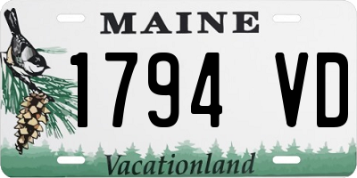 ME license plate 1794VD