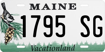 ME license plate 1795SG