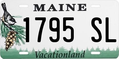 ME license plate 1795SL