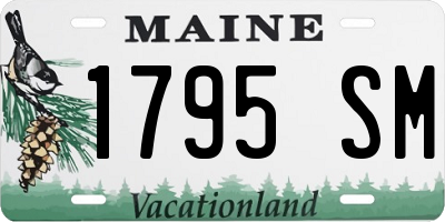 ME license plate 1795SM