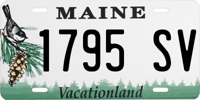 ME license plate 1795SV