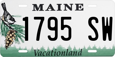 ME license plate 1795SW